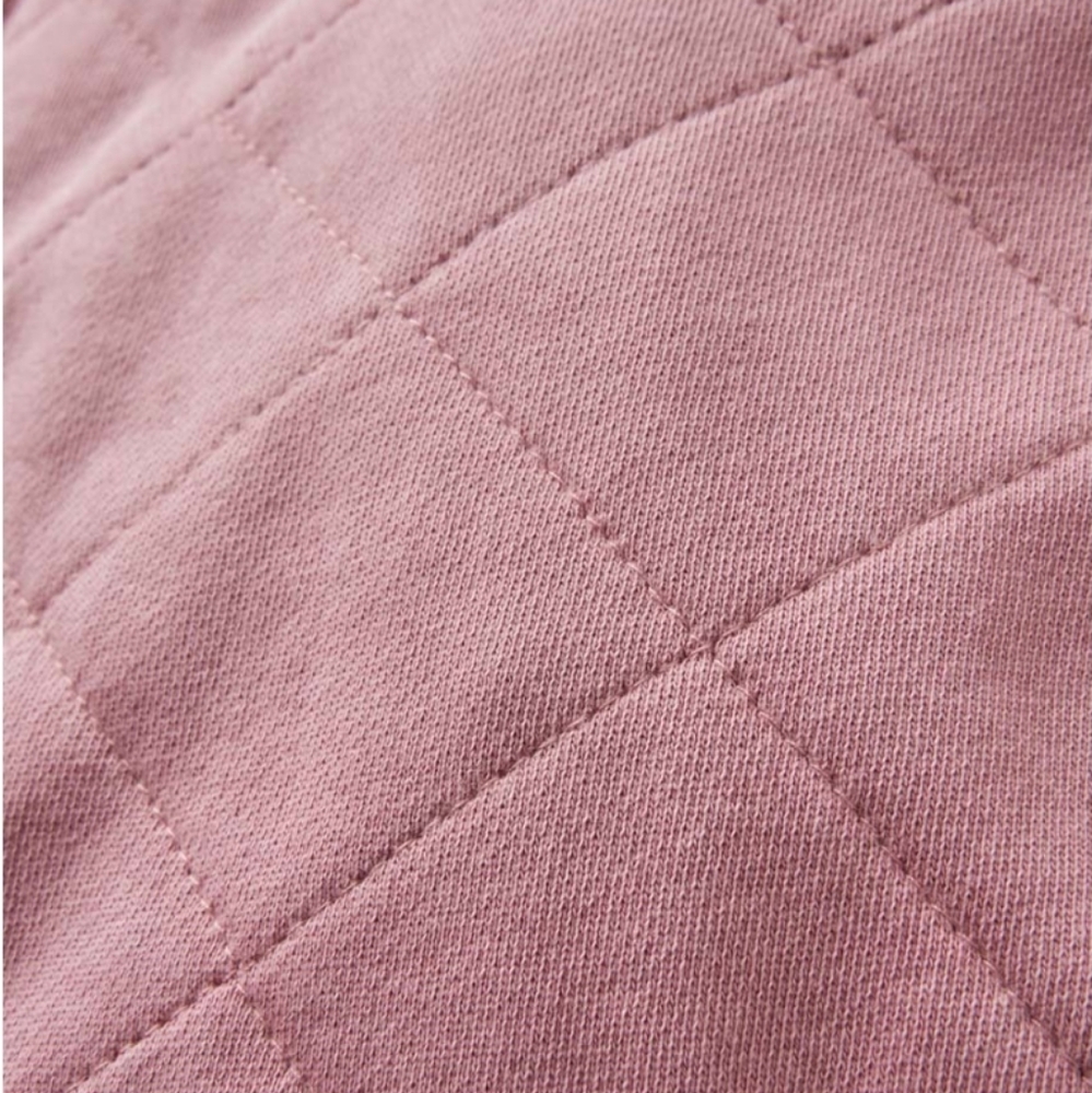 Quilted Hooded Jacket - Dusty Pink - Picture 4 of 10